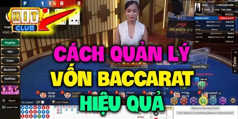 Một số phương pháp quản lý vốn khi tham gia baccarat